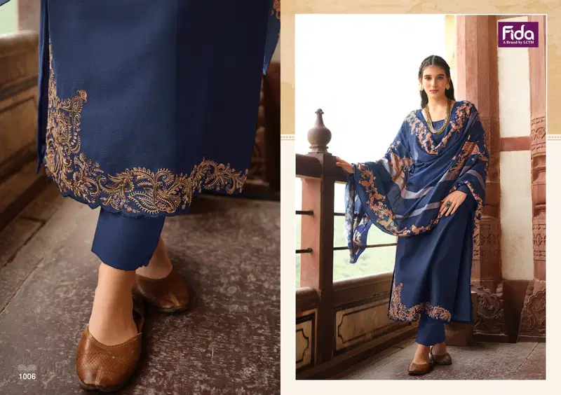 Akayda By Fida Embroidery Cotton Dress Material Wholesale Market In Surat

